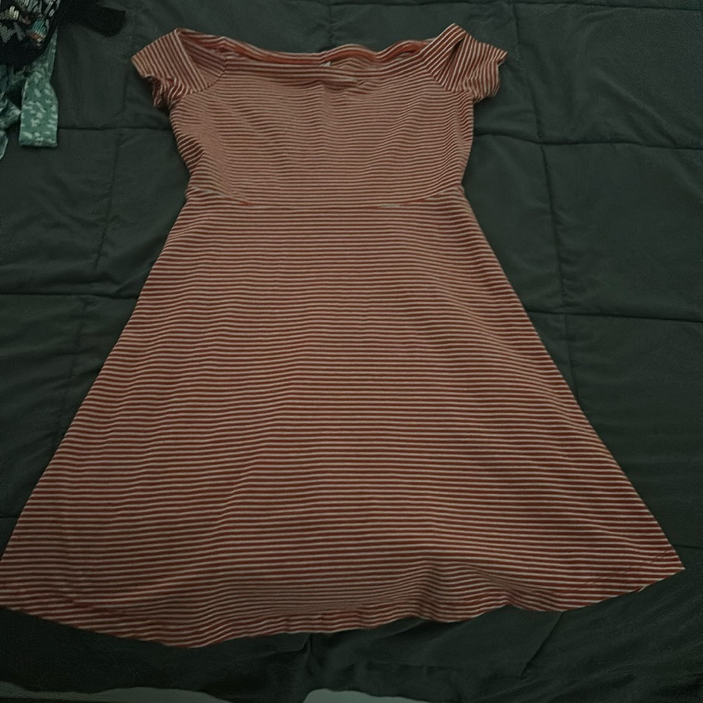 Old Navy Orange Striped Dress